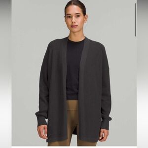 Lululemon Side Slit Sweater Wrap in Graphite Gray Size 10